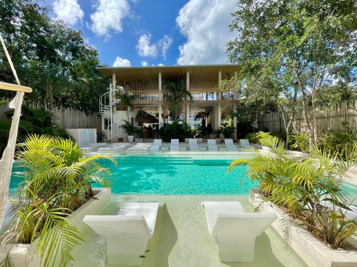 Beautiful Swim-Up Studio With Private Terrace, Pool And Jungle Gym Tulum Exterior photo