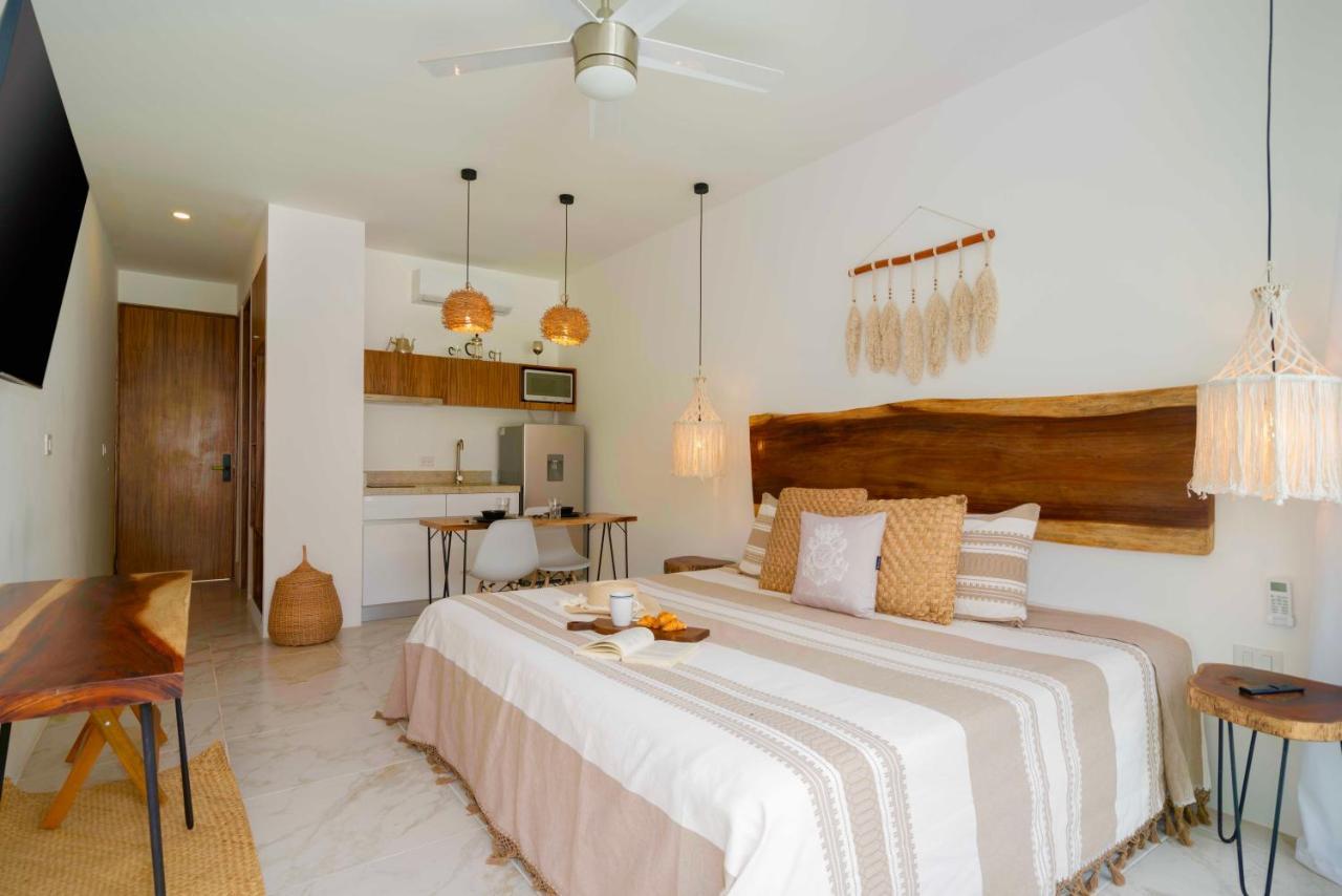 Beautiful Swim-Up Studio With Private Terrace, Pool And Jungle Gym Tulum Exterior photo